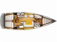 Sun Odyssey 439 - Layout image