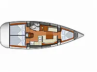 Sun Odyssey 36i - Layout image