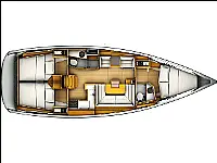 Sun Odyssey 419 - Layout image