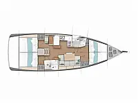 Sun Odyssey 440 - Layout image