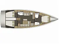 Dufour 460 GL - Layout image