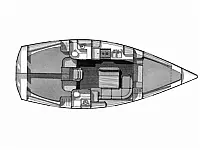 Oceanis 37 - Layout image