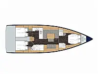 Bavaria C45 Style - Layout image