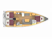 Bavaria C42 - Layout image