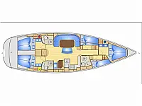 Bavaria 50 Cruiser - Layout image