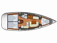 Sun Odyssey 36i - Layout image