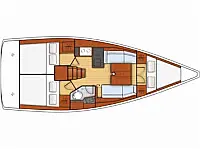 Oceanis 35.1 - Layout image