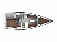 Bavaria 33 Cruiser - Layout image