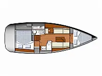 Sun Odyssey 33i - Layout image