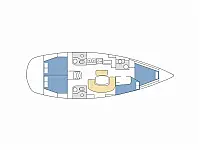 Oceanis 423 Clipper - Layout image