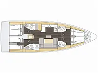 Bavaria C46 - Layout image