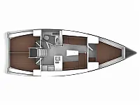 Bavaria Cruiser 37 - Layout image