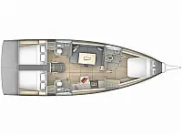 Dufour 41 - Layout image