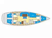 Bavaria 50 Cruiser - Layout image