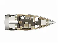 Dufour 460 GL 3 cab - Layout image
