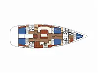 Oceanis 523 - Layout image