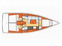 Oceanis 38.1 - Layout image