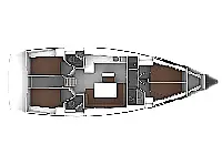 Bavaria Cruiser 51 - Layout image