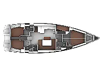 Bavaria Cruiser 51 - Layout image