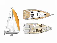 Hanse 418 - Layout image