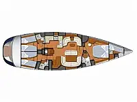 Sun Odyssey 54DS - Layout image