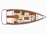 Oceanis 41.1 - Layout image