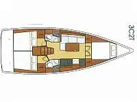 Oceanis 38.1 - Layout image