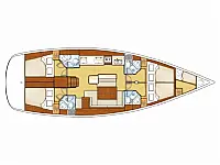 Beneteau Oceanis 50 - Layout image