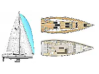 Hanse 508 - Layout image