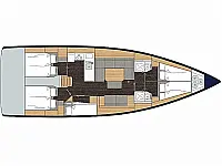 Bavaria C45 (5 cabins, 10pax) - Layout image