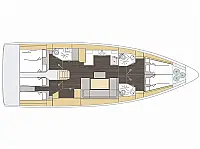 Bavaria C46 - Layout image