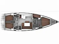 Bavaria Cruiser 51 (5 cab.) - Layout image
