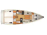 Sun Odyssey 349 - Layout image