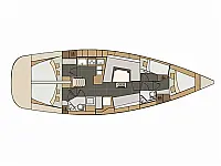 Elan Impression 45 (4 cab.) - Layout image