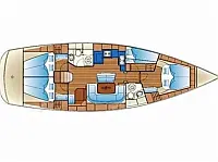 Bavaria 46 Cruiser (4 cab.) - Layout image