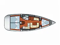 Sun Odyssey 36i - Layout image