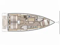 Oceanis 37.1 (3 cab.) - Layout image