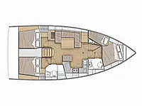 Oceanis 40.1 (4 cab.) - Layout image