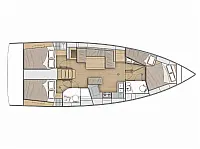 Oceanis 40.1 (4 cab.) - Layout image