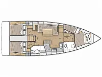 Oceanis 40.1 (4 cab.) - Layout image