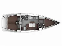 Bavaria Cruiser 41 (3 cab.) - Layout image
