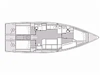 Elan Impression 43 (4 cab.) - Layout image