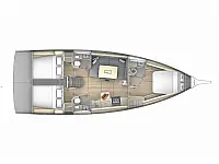 Dufour 41 - Layout image