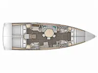 Dufour 44 - Layout image