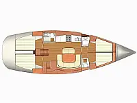 Dufour 455 - Layout image