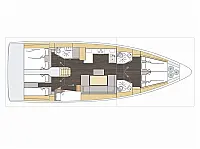 Bavaria C46 - Layout image