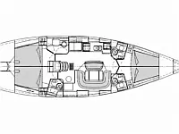 Sun Odyssey 49 - Layout image
