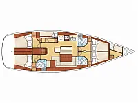 Cyclades 50.5 - Layout image