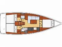 Oceanis 38 - Layout image