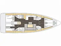 Bavaria C46 - Layout image